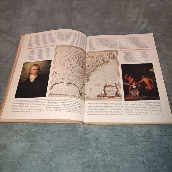 Large Illustrated Book The American West Royal Hassrick 1975 Explorers Cowboys - Picture 8 of 14